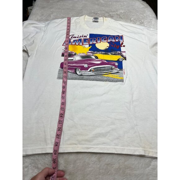 Cruisin American Style Graphic Tee XXL 50% Cotton 50% Polyester Vintage Classic - Picture 12 of 12